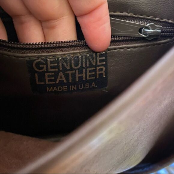 Genuine leather crossbody purse bag - Picture 8 of 10